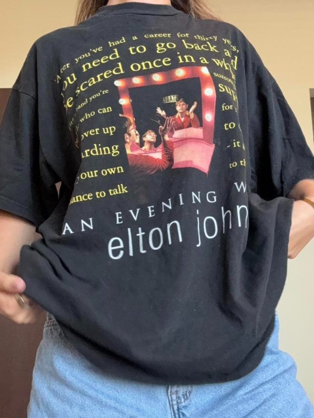 1999 An Evening with Elton John double sided graphic tshirt